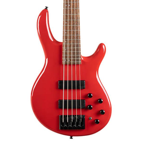 Cort C5 Deluxe 5-String Bass Guitar - Candy Red