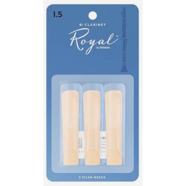 D'Addario Rico Royal Clarinet Reeds - 1.5 (3-pack)