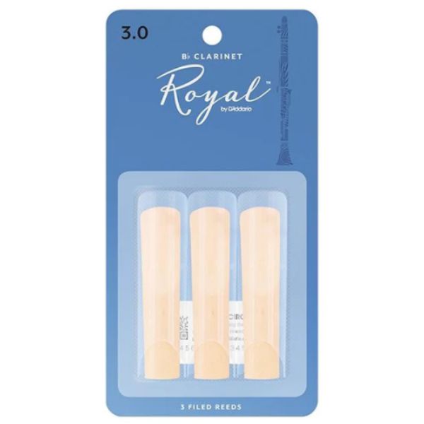 D'Addario Rico Royal Clarinet Reeds - 3 (3-pack)