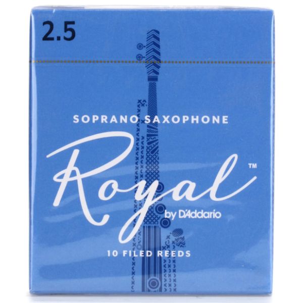 D'Addario Rico Royal Soprano Saxophone Reeds - 2.5 (10-Pack)