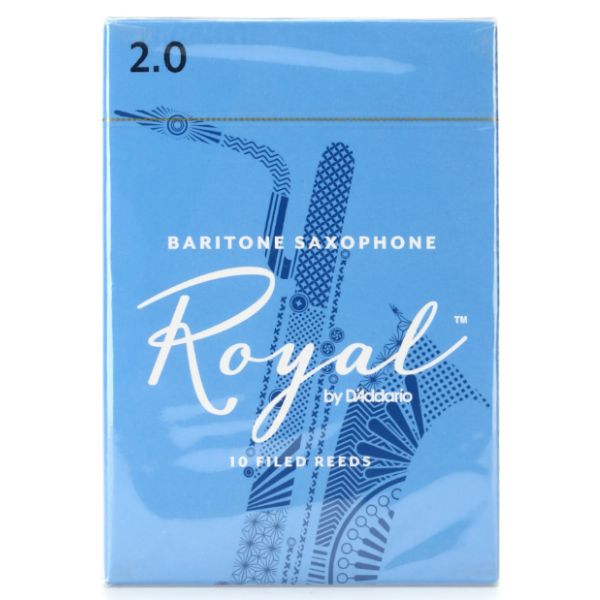 D'Addario Rico Royal Baritone Saxophone Reeds - 2 (10-pack)