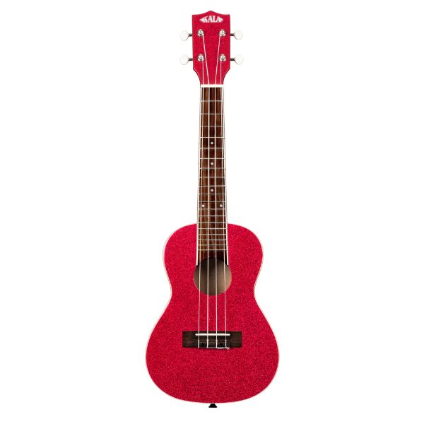 Kala Sparkle Concert Ukulele - Ritzy Red
