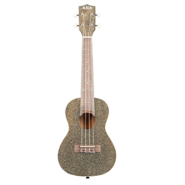 Kala Sparkle Concert Ukulele - Stardust Gold