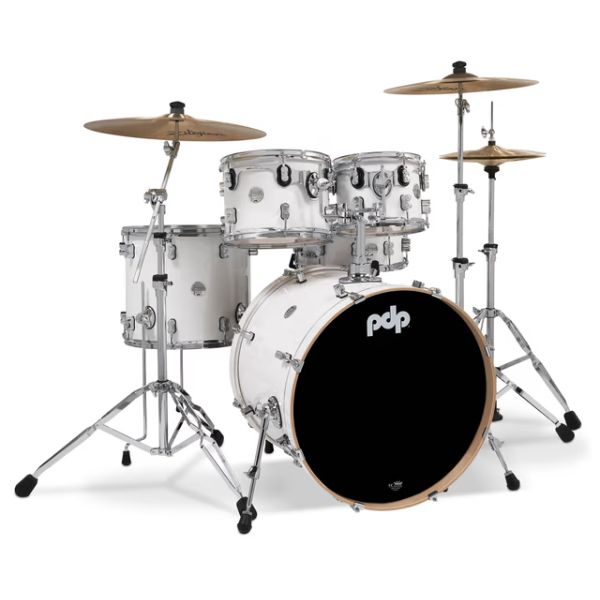 PDP Concept Maple 5-piece Shell Pack Drum Kit - Pearlescent White Lacquer