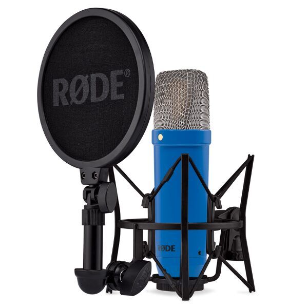 Rode NT1 Signature Series Condenser Microphone with SM6 Shockmount and Pop Filter - Cobalt
