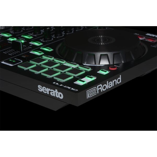 Roland DJ-202 4-deck Serato DJ Controller with Drum Machine