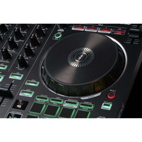 Roland DJ-202 4-deck Serato DJ Controller with Drum Machine