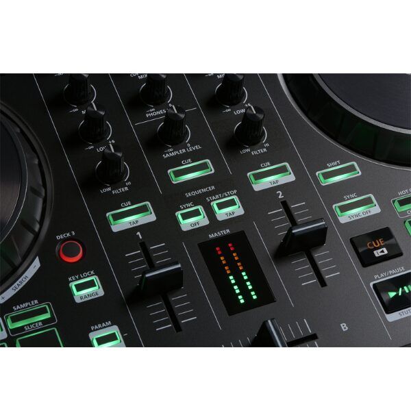 Roland DJ-202 4-deck Serato DJ Controller with Drum Machine
