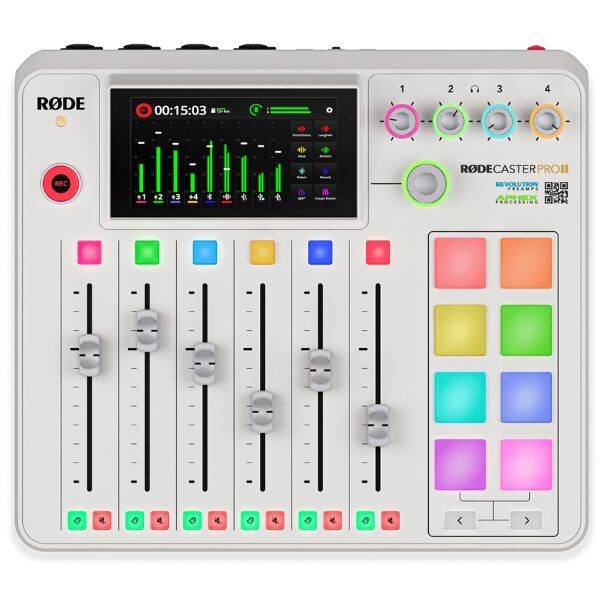 Rode RODECaster Pro II Podcast Production Console - White