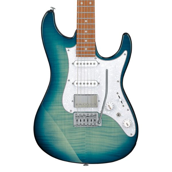 Ibanez Standard AZ22S1F Electric Guitar - Transparent Turquoise Burst