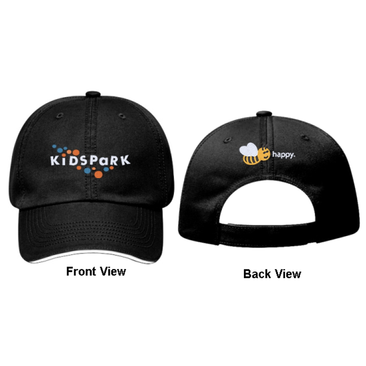 "Bee Happy" Adjustable 6 Panel Caps