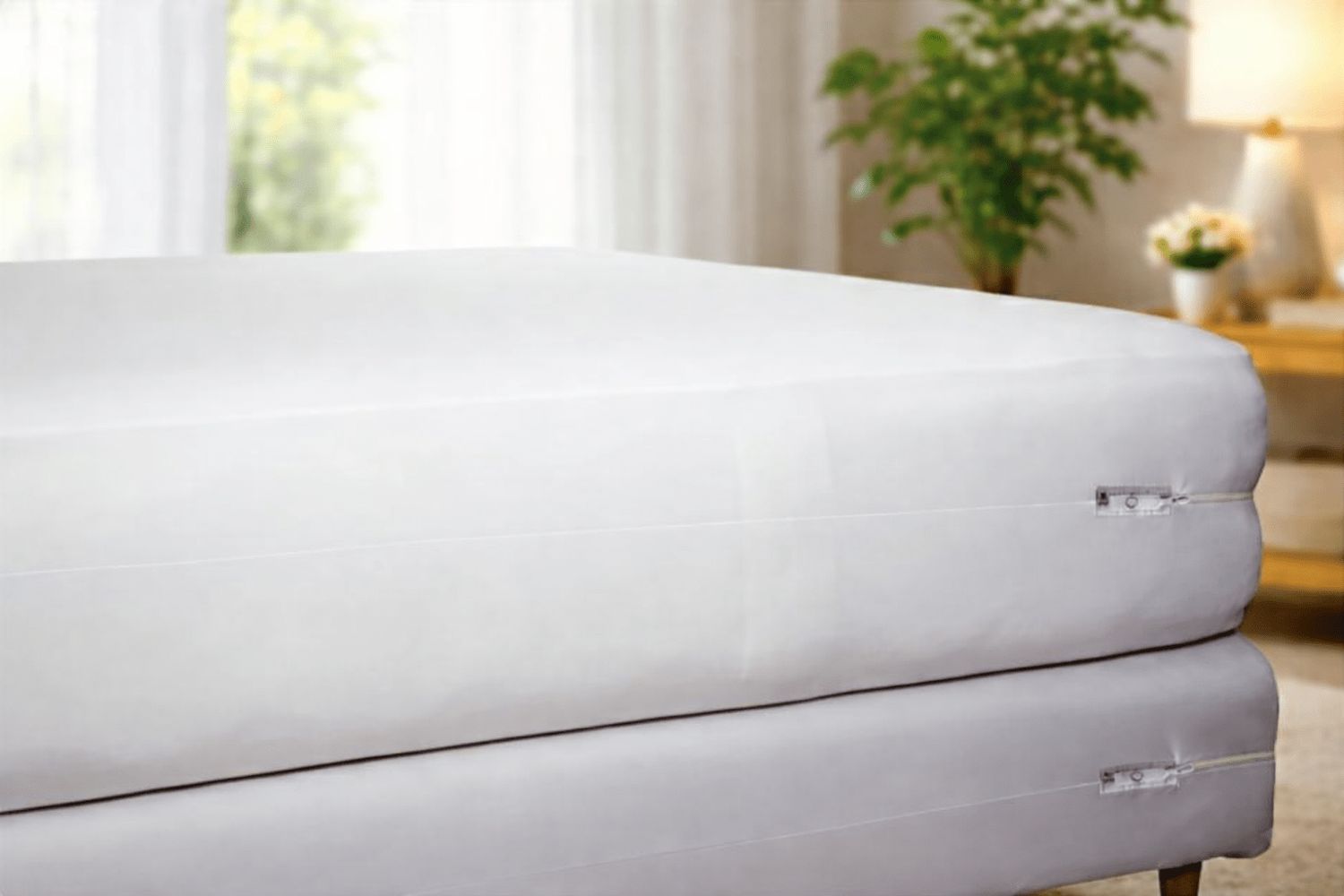 Housse de matelas ou de sommier anti-punaises de lit Housse de matelas ou de sommier anti-punaises de lit