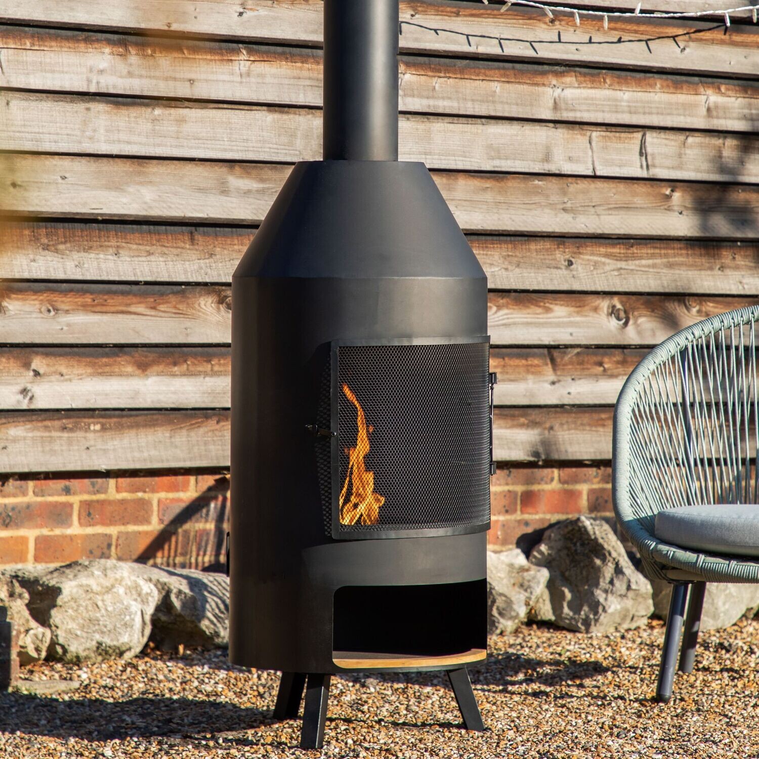 Gallery Direct Firenze Chiminea with Pizza Shelf