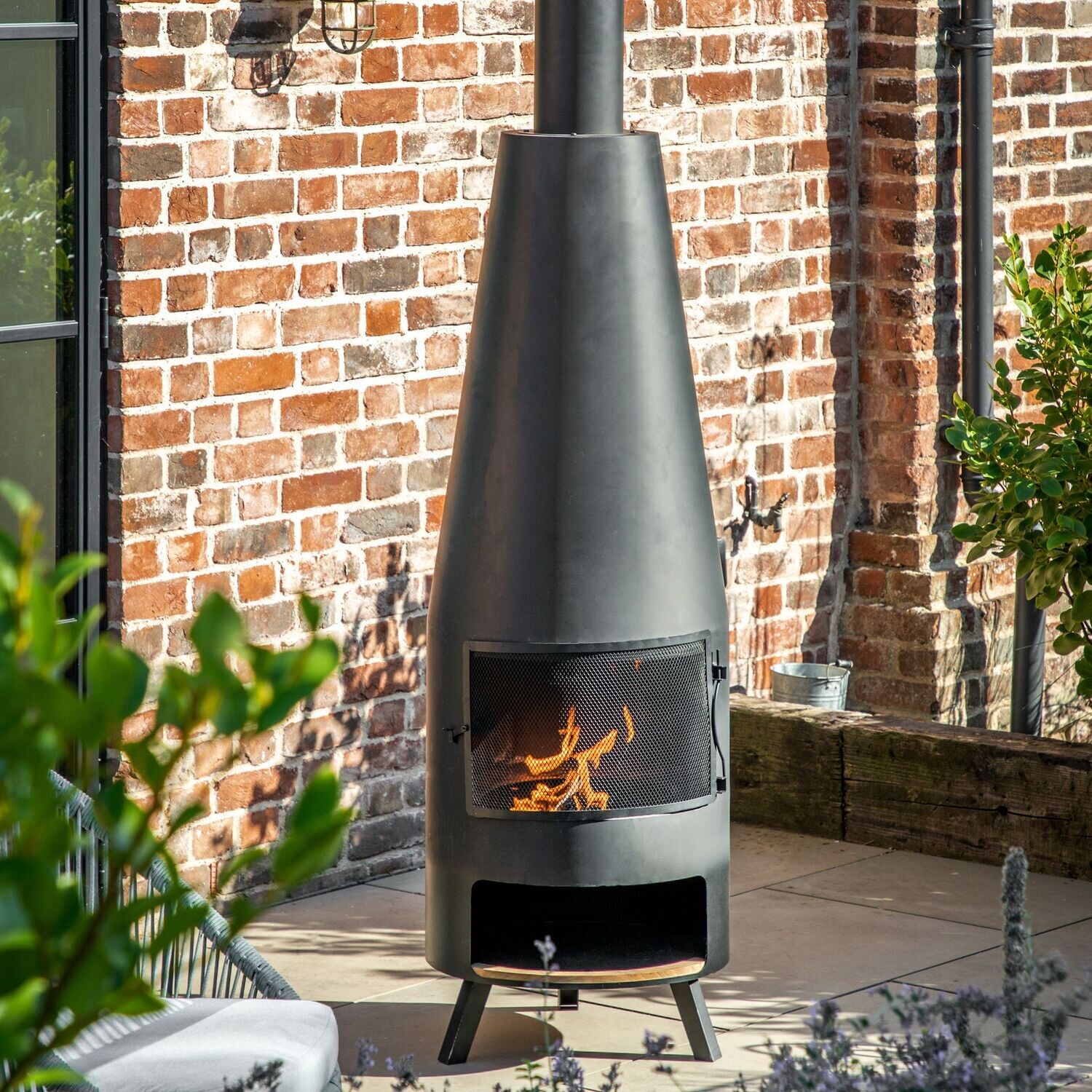 Gallery Direct Foligno Chiminea with Pizza Shelf