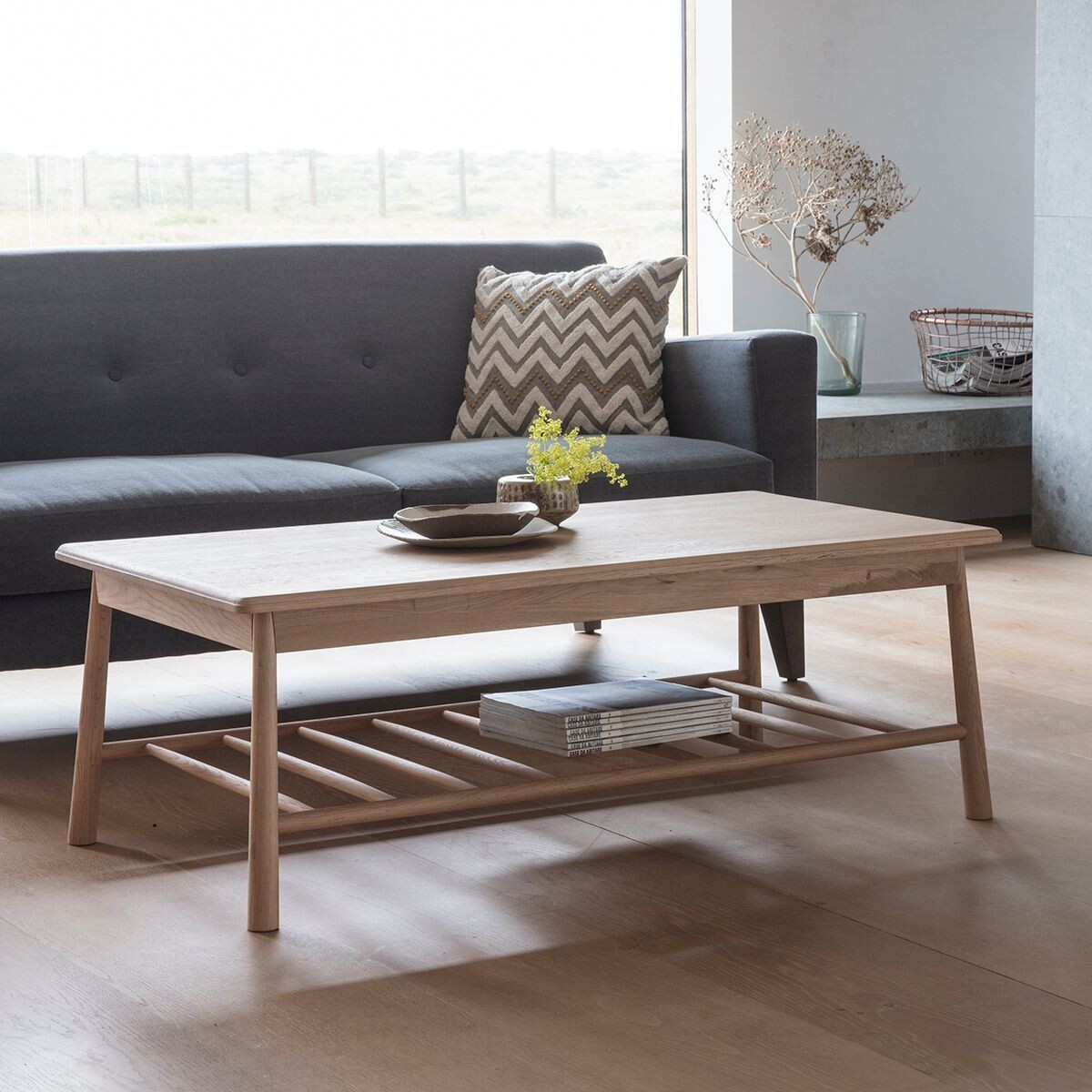 Gallery Direct Wycombe Rectangle Coffee Table, Colour: Oak