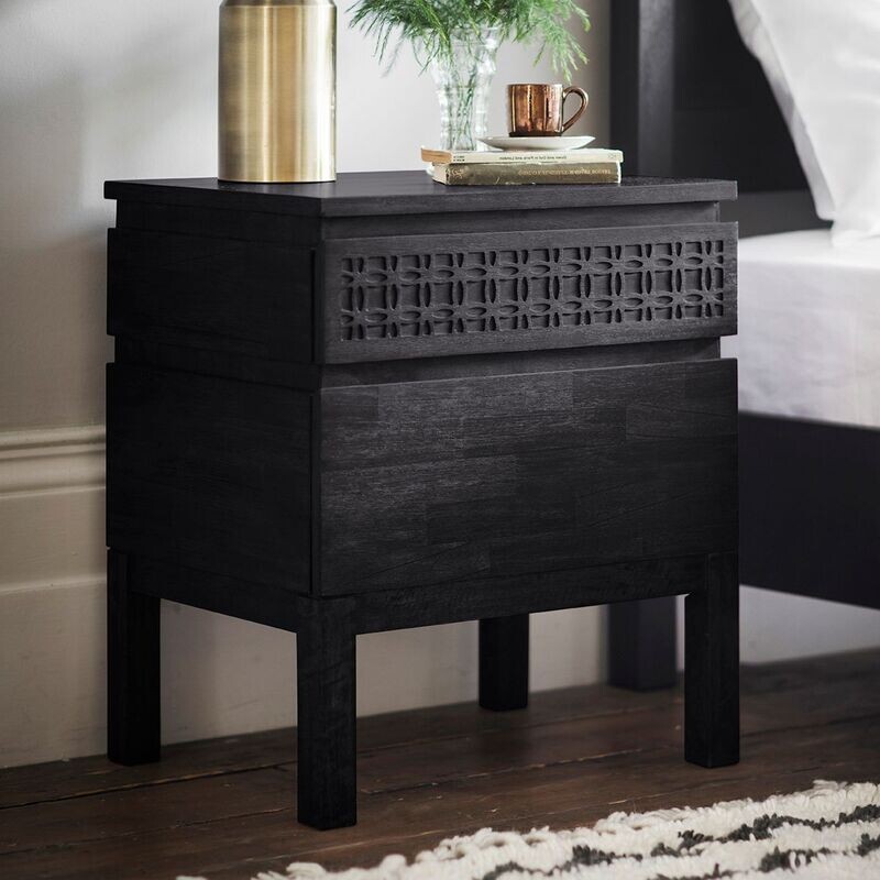 Gallery Direct Boho Boutique 2 Drawer Bedside Table Gallery Direct Boho Boutique 2 Drawer Bedside Table