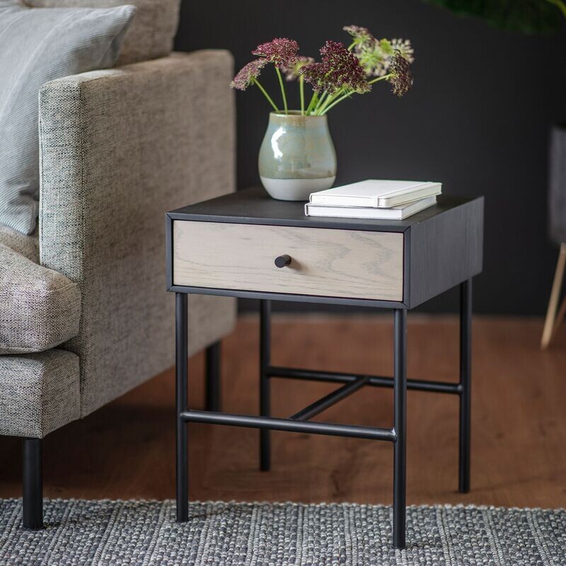 Gallery Direct Carbury 1 Drawer Bedside Table Gallery Direct Carbury 1 Drawer Bedside Table