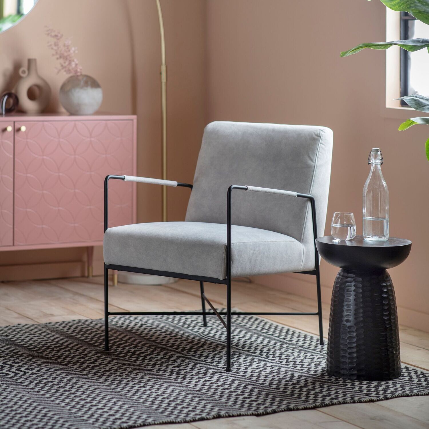 Gallery Direct Chartham Armchair, Colour: Grey