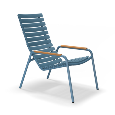 Reclips Lounge Chair with Bamboo Armrests
