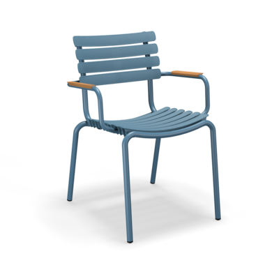Reclips Dining Chair with Bamboo Armrests