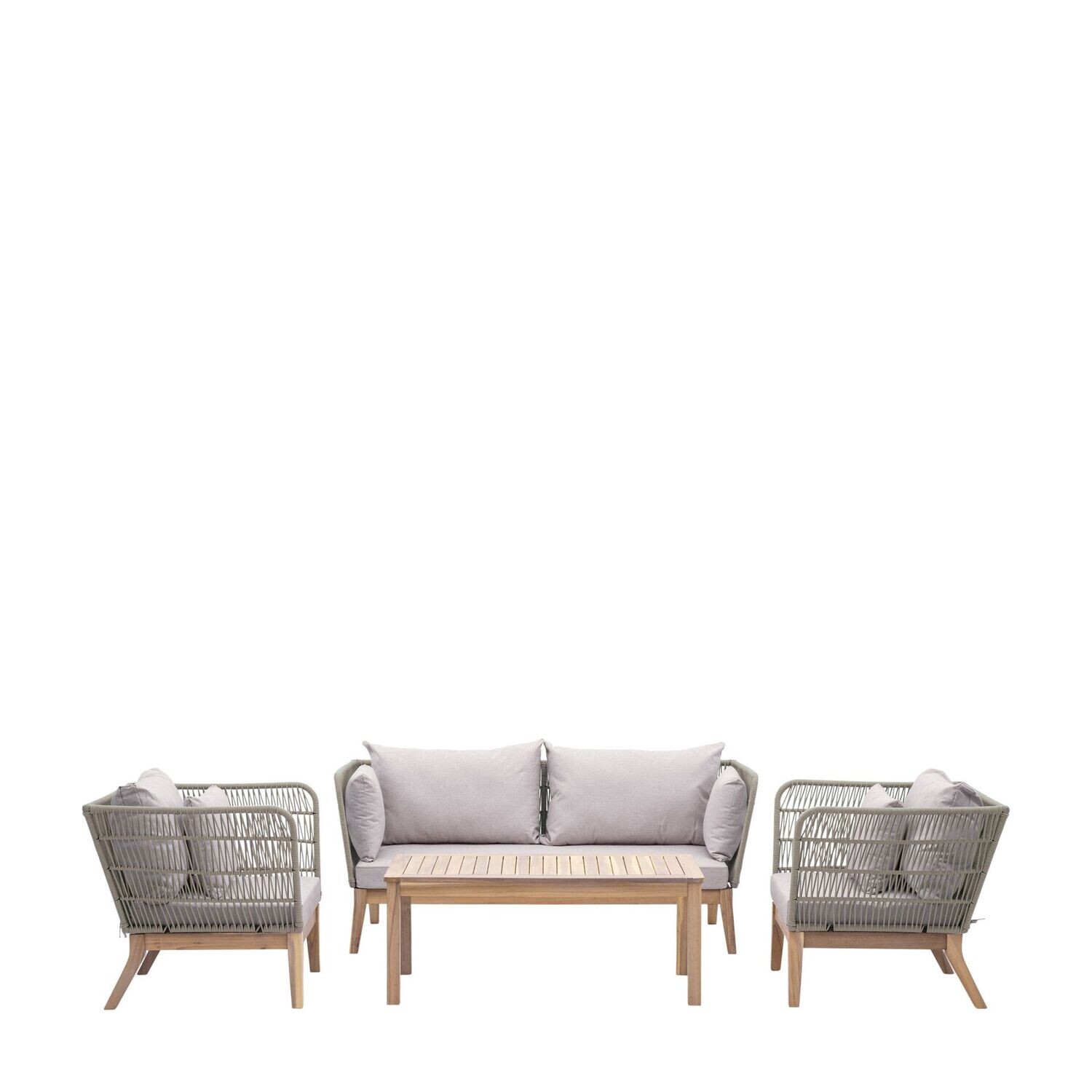 Gallery Direct Cataldo Lounge Set - Available from March, Colour: Natural