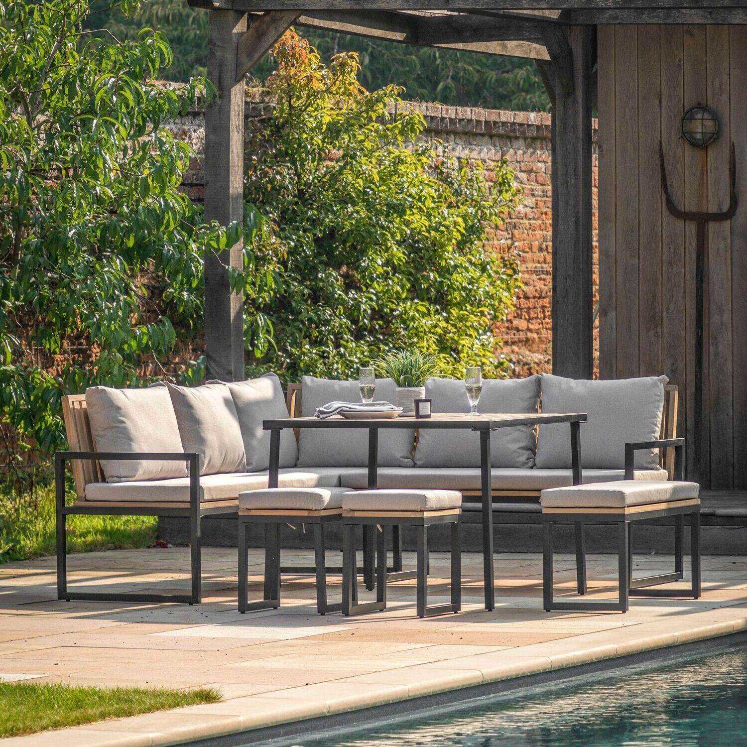Gallery Direct Naples Corner Dining Set