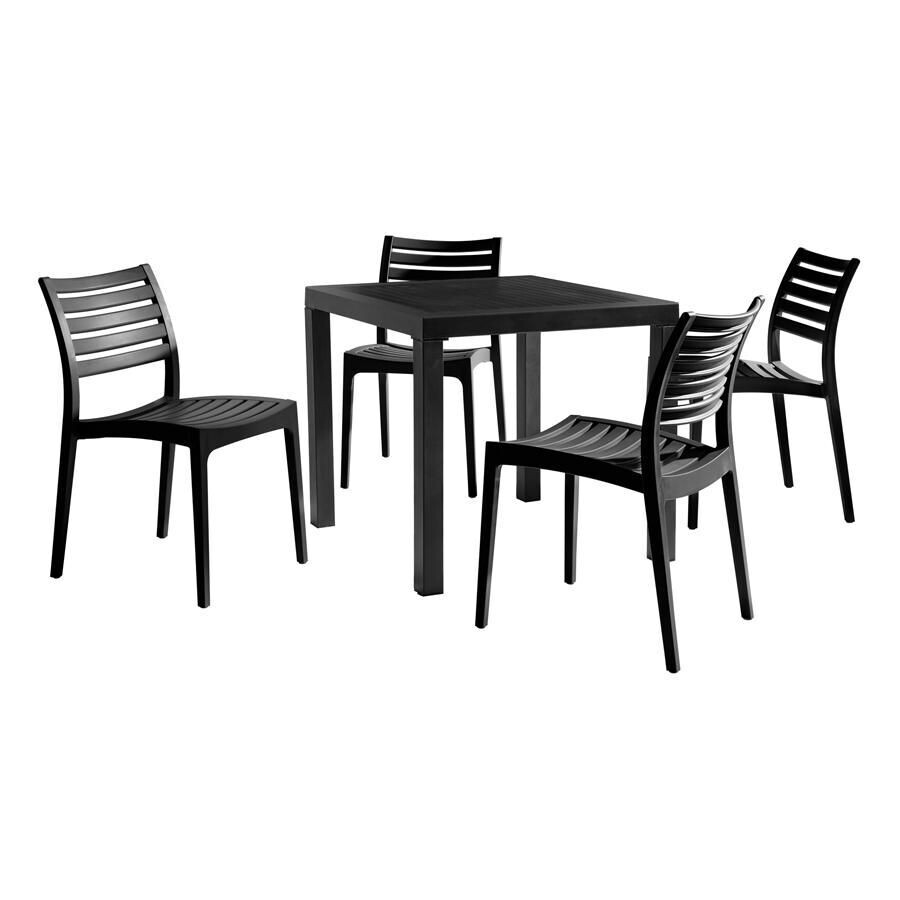 Zap Trading Ares Black Dining Set