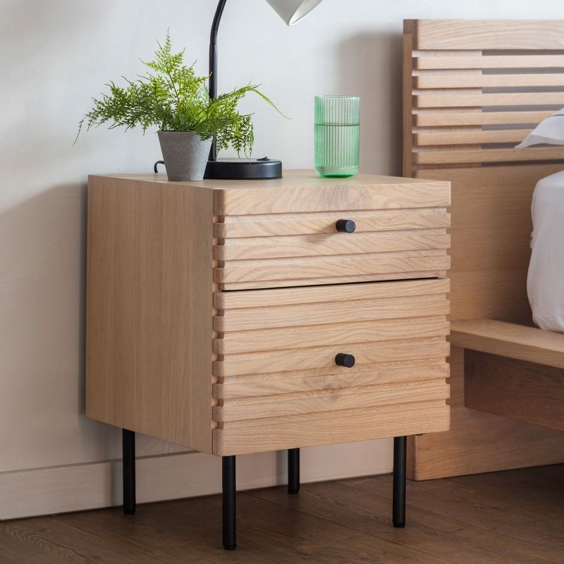 Gallery Direct Okayama 2 Drawer Bedside Gallery Direct Okayama 2 Drawer Bedside