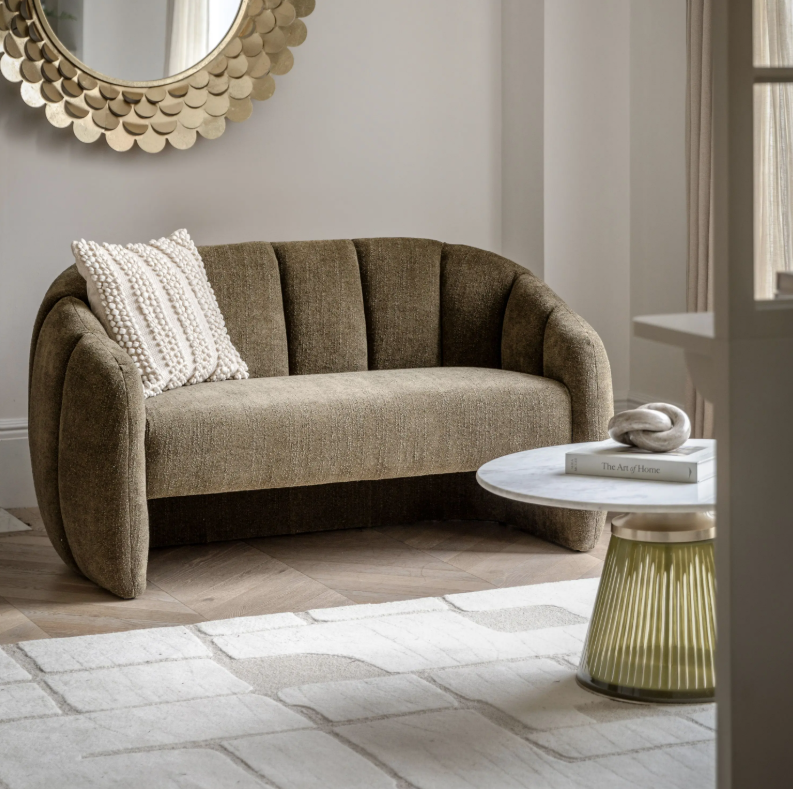 Gallery Direct Atella 2 Seater Sofa Moss Green