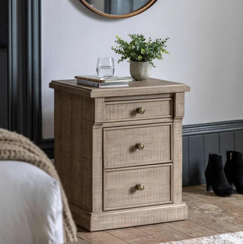 Gallery Direct Vancouver 3 Drawer Bedside Gallery Direct Vancouver 3 Drawer Bedside