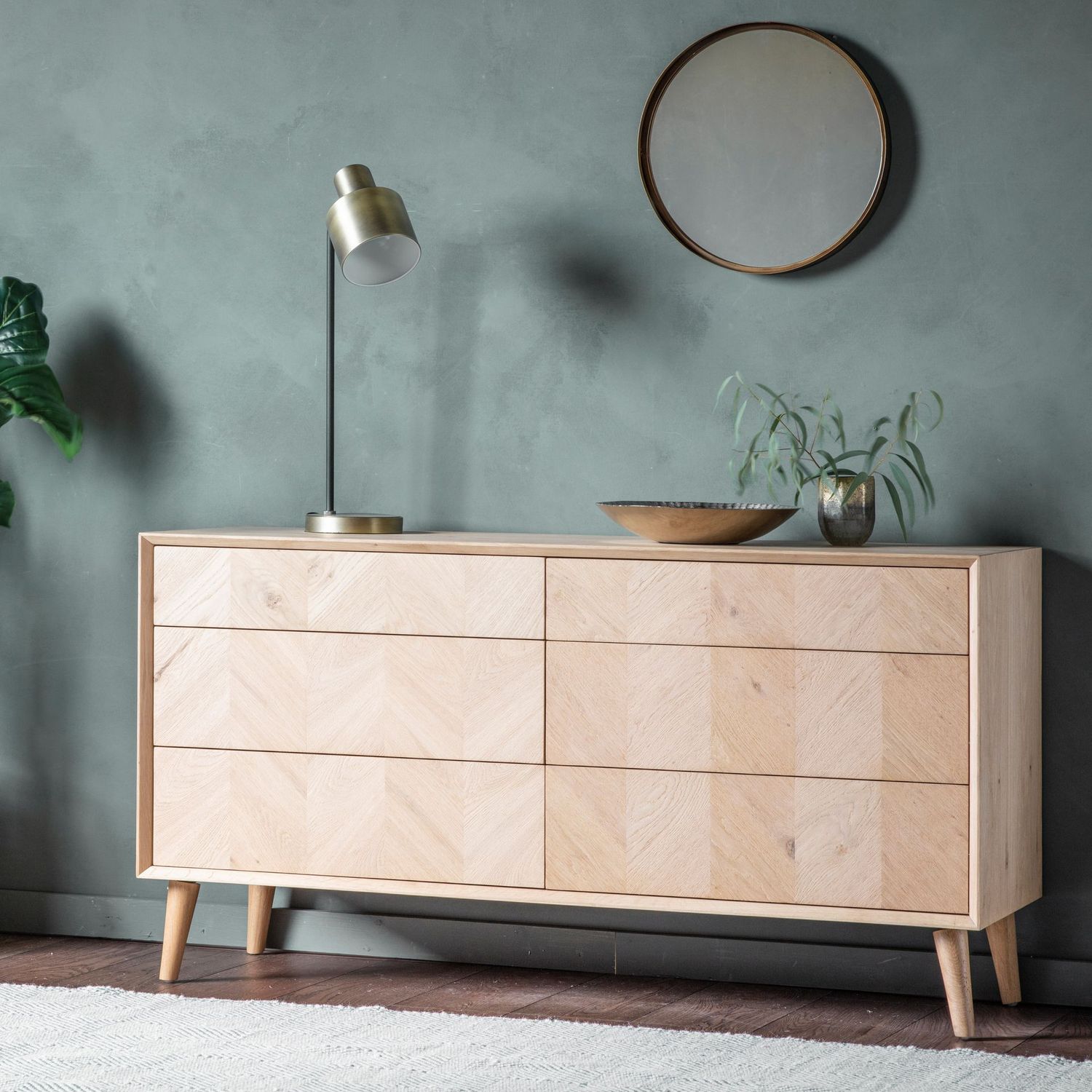 Gallery Direct Milano 6 Drawer Chest Gallery Direct Milano 6 Drawer Chest