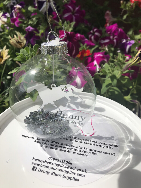 Unicorn Glass Baubles