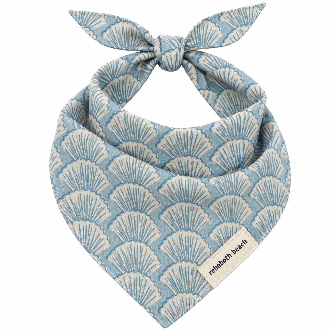 BANDANA SCALLOP SHELL COASTAL BLUE, Size: S