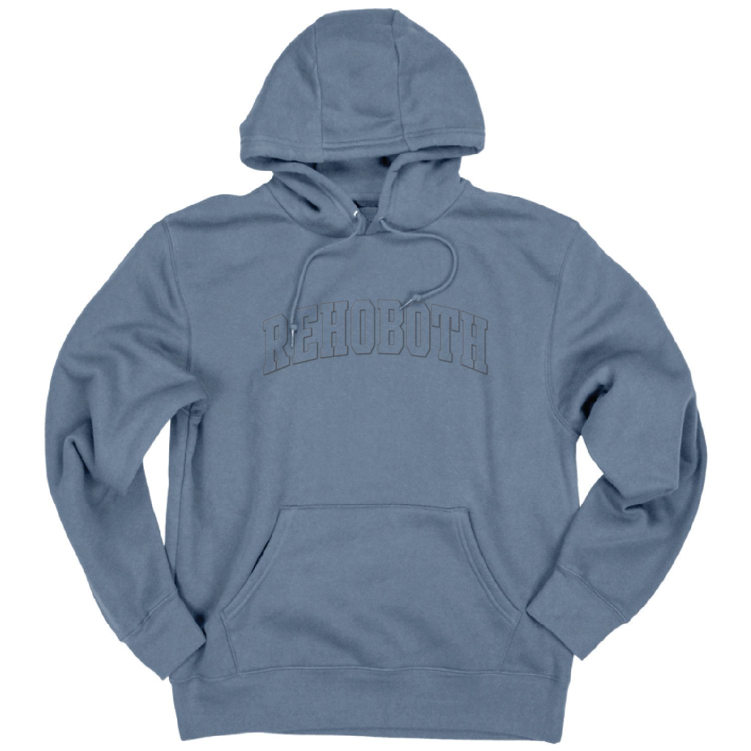 HAMDEN HOOD EMBOSSED ARCH, Color: BALTIC BLUE, Size: S