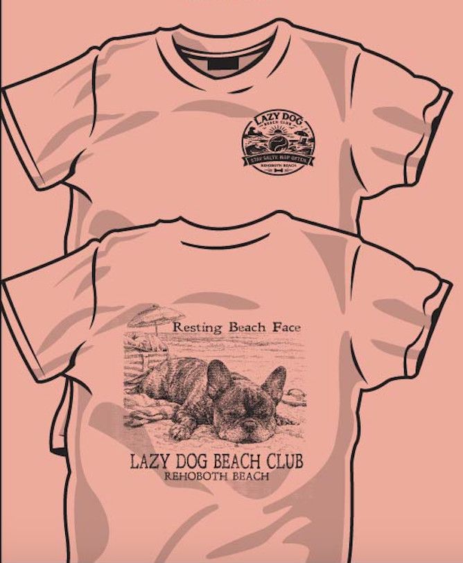 RESTING BEACH FACE FRENCHIE SS TEE