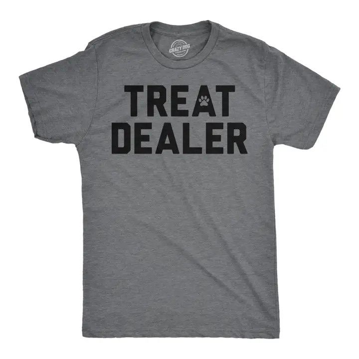 TREAT DEALER SS TEE, Color: HEATHER GREY, Size: S