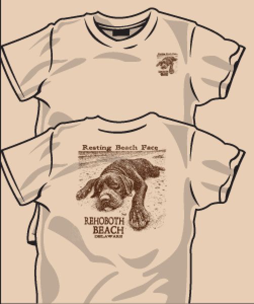 RESTING BEACH FACE SS TEE, Color: IVORY, Size: S
