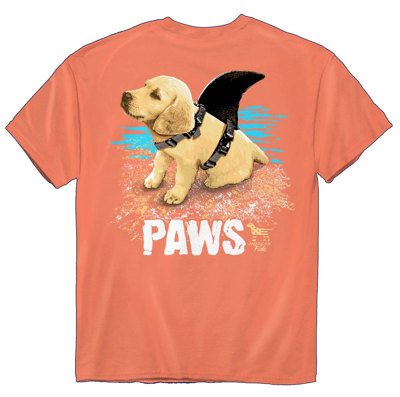 PAWS GOLDEN PUPPY SS TEE, Color: TERRACOTTA, Size: S