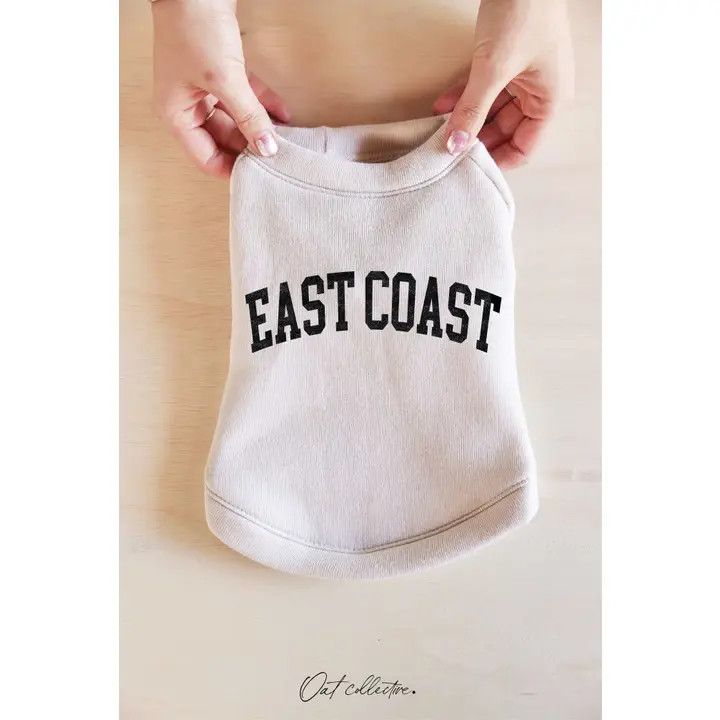 DOGGY CREWNECK EAST COAST, Color: SANDCASTLE, Size: XS