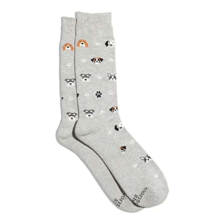 SOCKS THAT SAVE DOGS - GREY