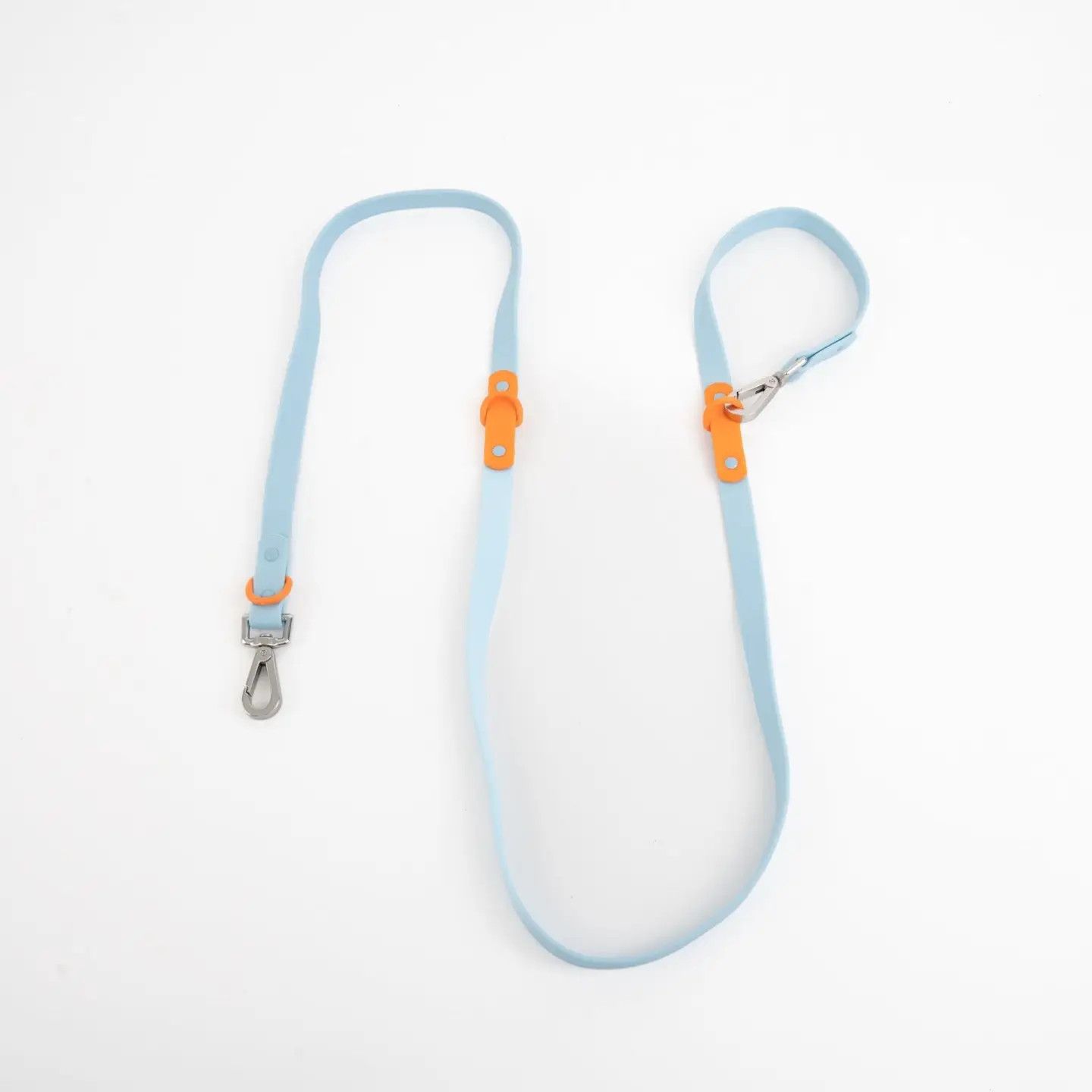 FRITZ LEASH BABY BLUE ORANGE, Size: ADJUSTABLE