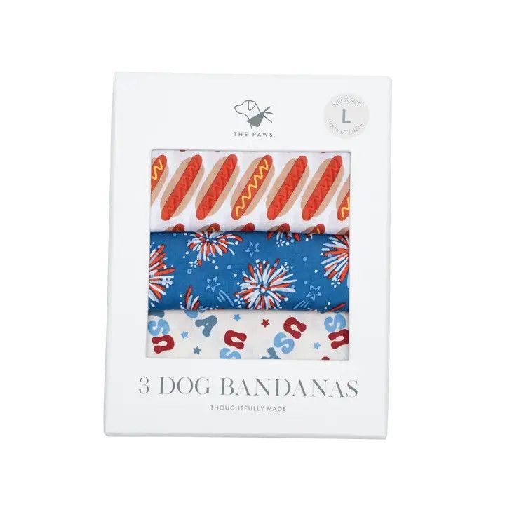 BANDANA 3 PACK AMERICANA, Size: S