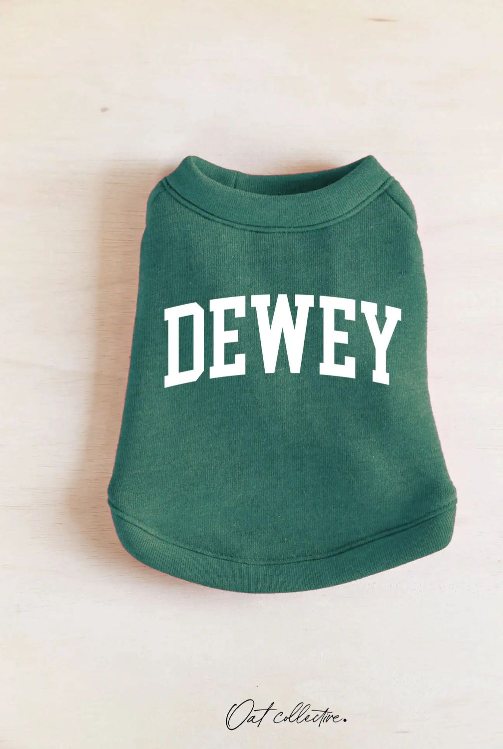DOGGY CREWNECK DEWEY, Color: SEAGRASS GREEN, Size: XS