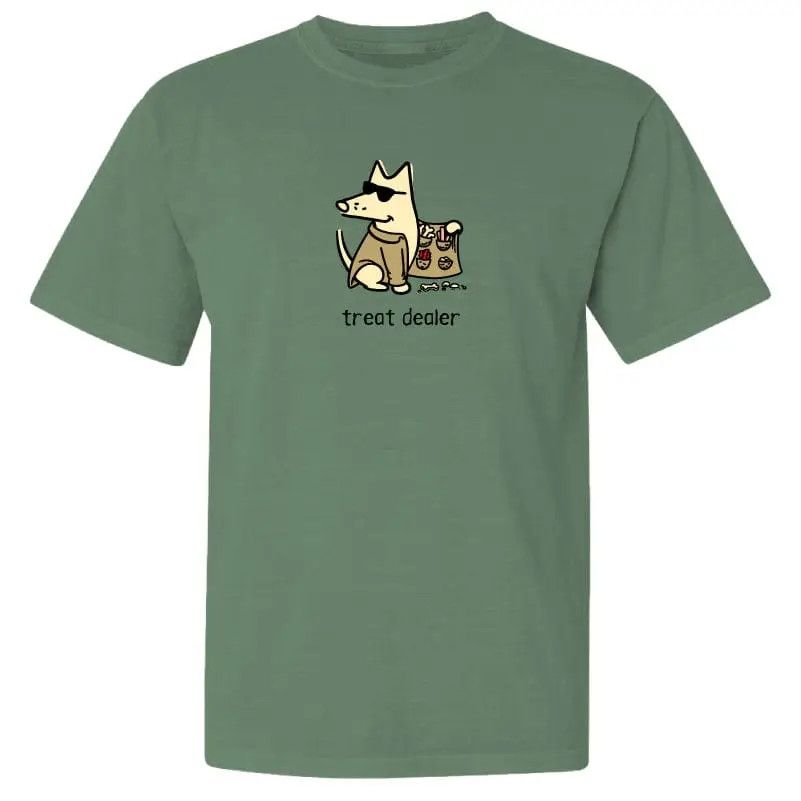 TREAT DEALER SS TEE, Color: SPRUCE GREEN, Size: S