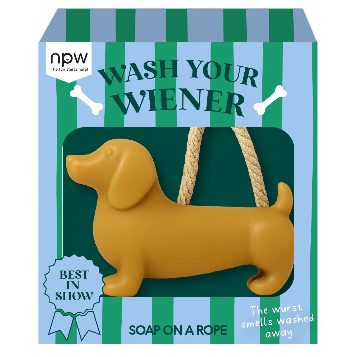 WASH YOUR WIENER SOAP ON A ROPE