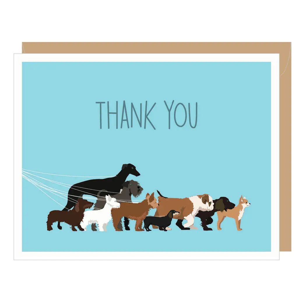 THANK YOU CARD DOGWALK