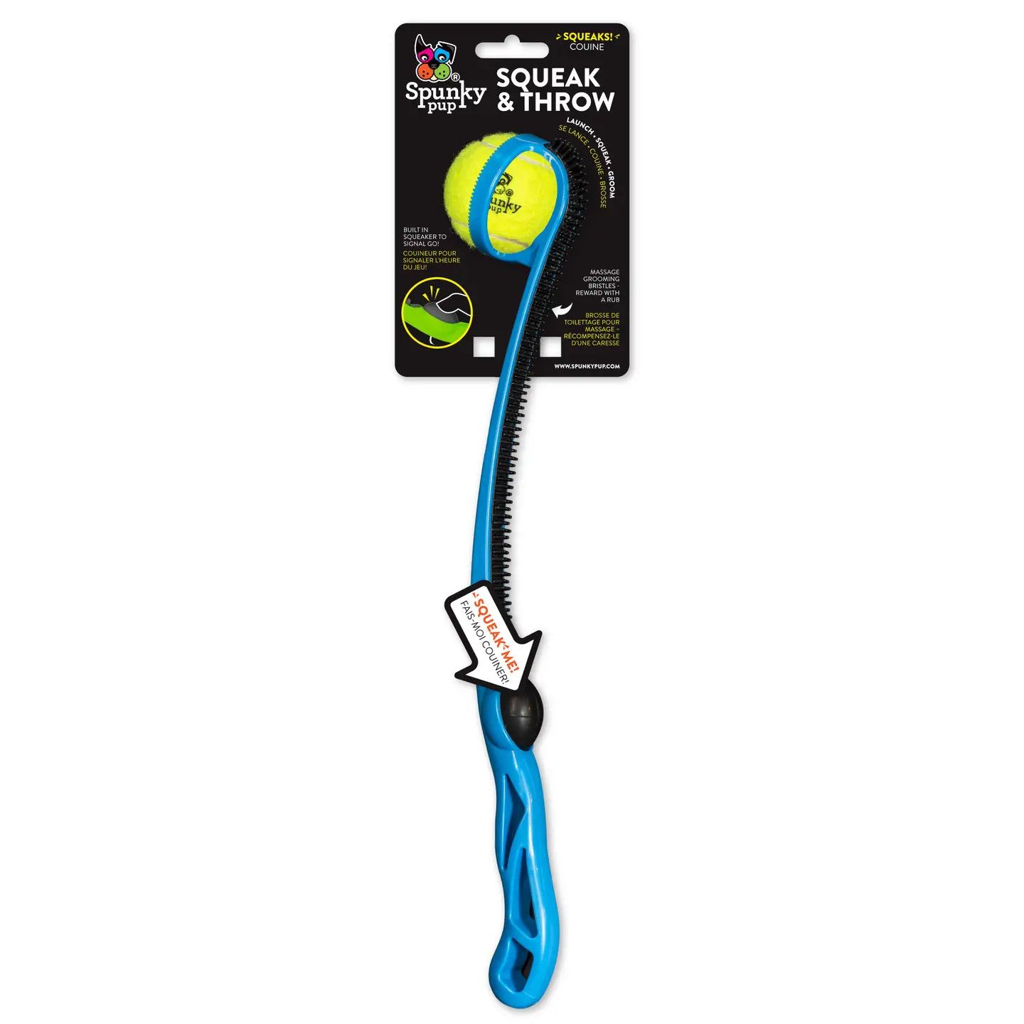 SQUEAK AND THROW BALL LAUNCHER