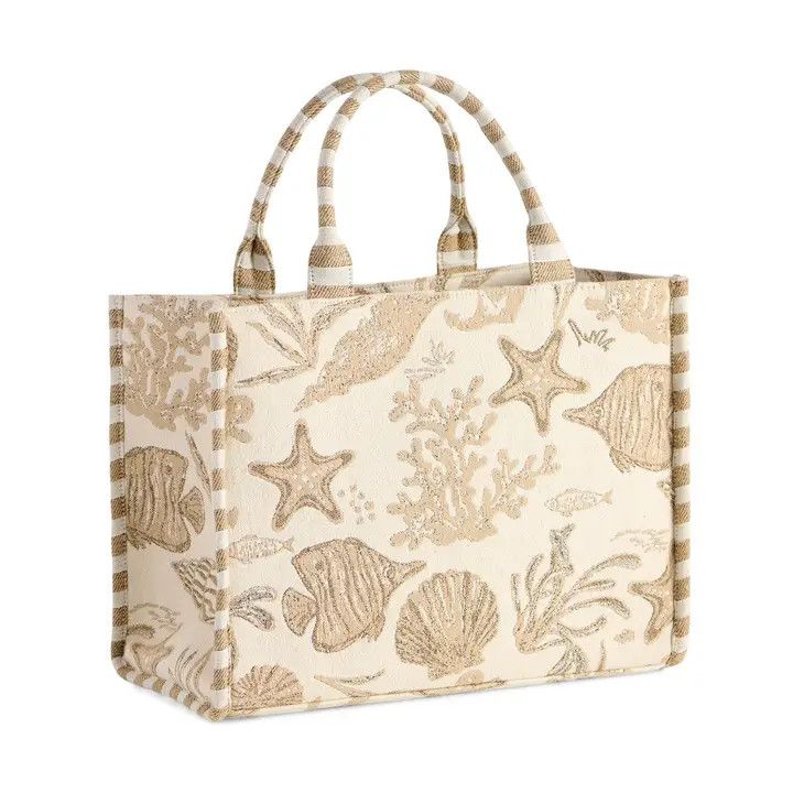 TOTE BAG COASTAL JACQUARD