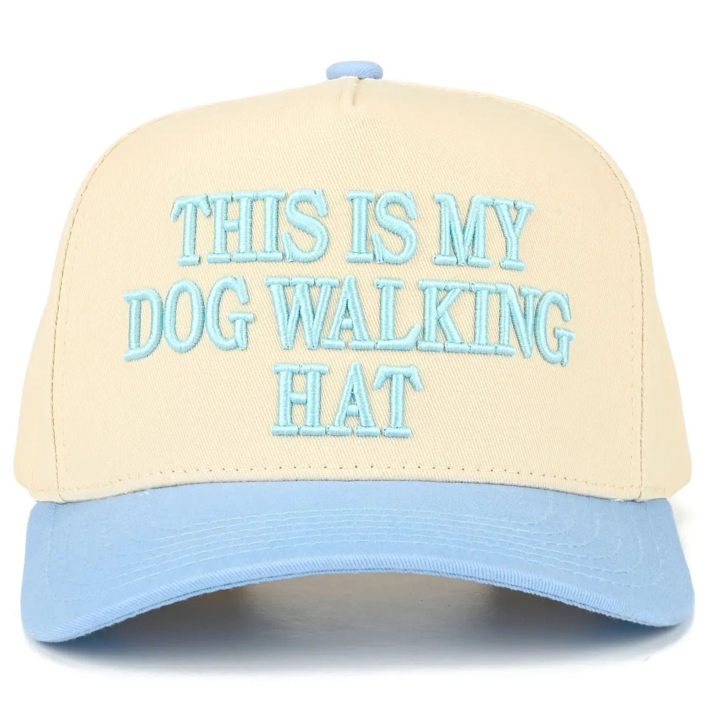 STRUCTURED COTTON HAT BLUE DOG WALKING HAT