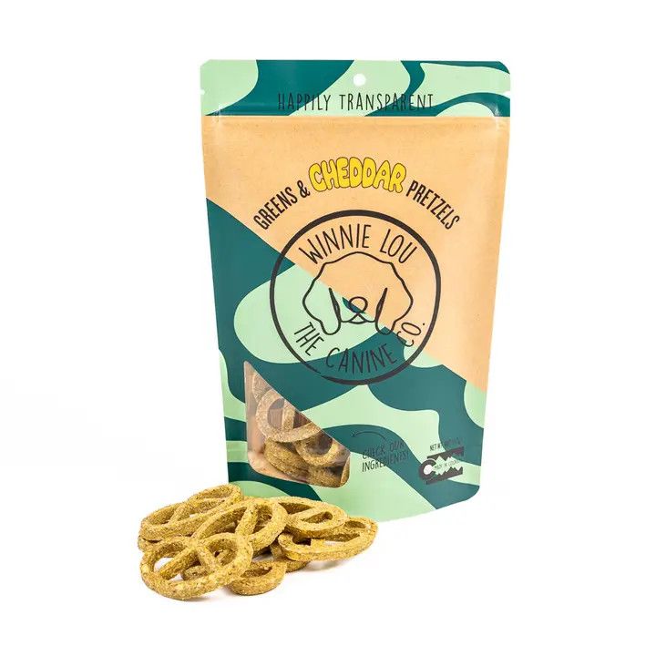 WINNIE LOU GREENS AND CHEDDAR PRETZELS